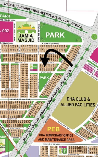 01 Kanal Facing Park Plot Available For Sale 1.5 CR Including Development Charges