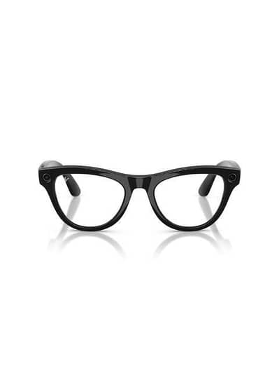 Meta RAYBAN Skyler Gen 2 Shiny Black Frame clear to green transition