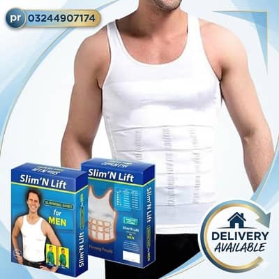Slim n Lift Body Shaper Vest for Men White Cash on Delivery