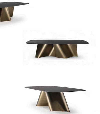 ap har kisam ka dining table hamsy banwa sakty hy . Ms . SS. brass.