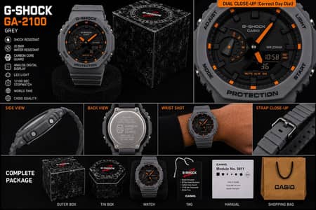 CasioOak G-Shock GA-2100 Grey | Brand New | Complete Box & Accessories