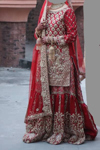barat lengha , or nikkah dress