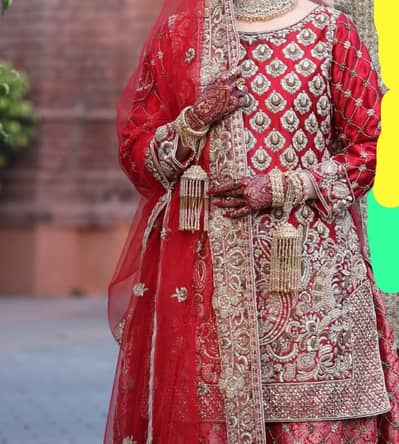 barat lengha , or nikkah dress 03204198499