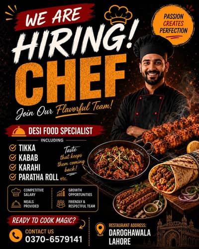 Professional Chef & other Staff