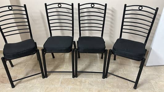 Black dining chairs