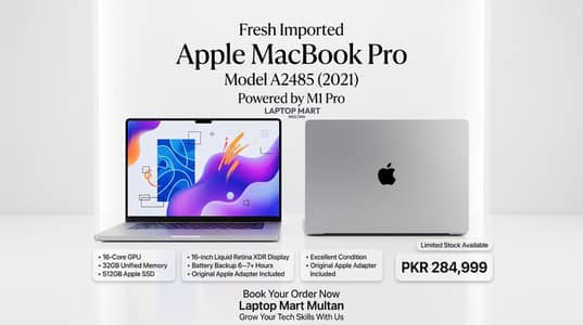 M1 Pro (2021) 16 inch (32/512gb) 16 Cores GPU (A2485)