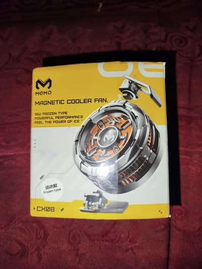 Memo cooling fan cx08 10/10 condition with box all accessories .