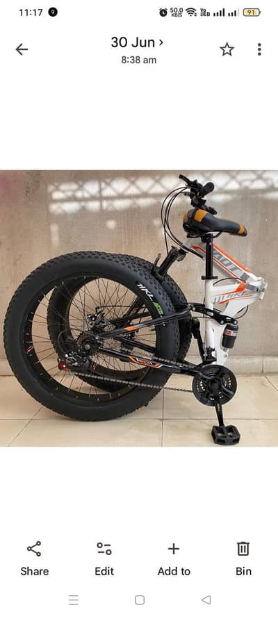 brand new hybrid cycle size 26 fat bike