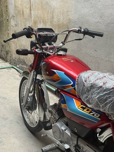 honda cd 70 2026 modal 1800 km drive islamabad number