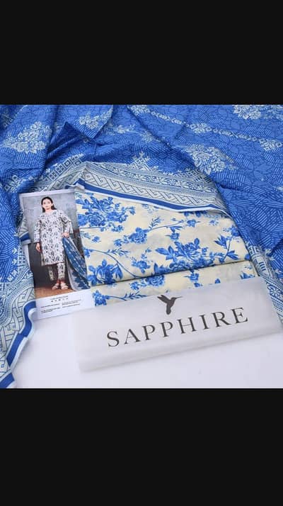 3pc digital printed lawn suits