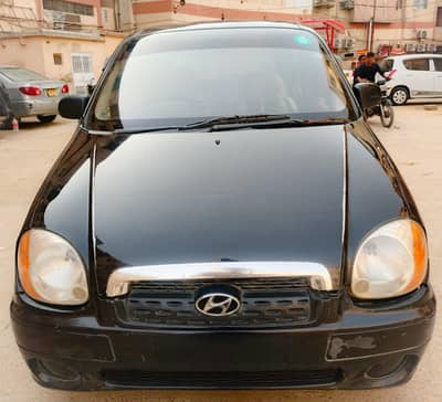 Hyundai Santro 2003 Club EFi Black, Genuine, Petrol+LPG, Family Car