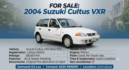 Suzuki Cultus VXR 2004