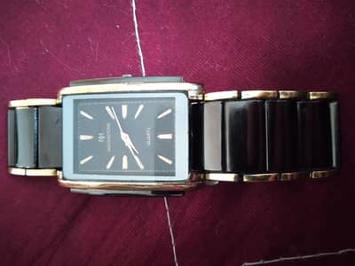 Moonstone Watch,with black qnd gold color,rectangle dial