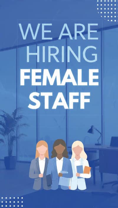assistant required ( female)