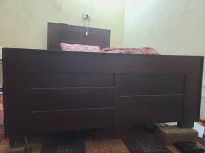 kiker wood single bed urgent sale due to shifting