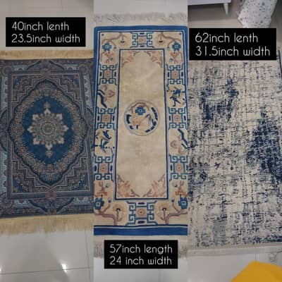 3 rugs for sale in good condition.