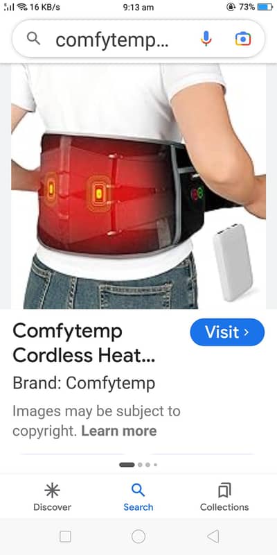 Comfytemp branded pain relief heating pad high quality made in UK.