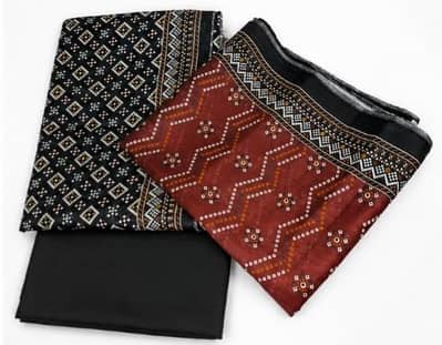 lawn 3 piece unstitched for woman -lawn dressed for woman