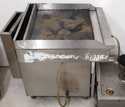 Commercial Gas Shawarma Machine with Griddle