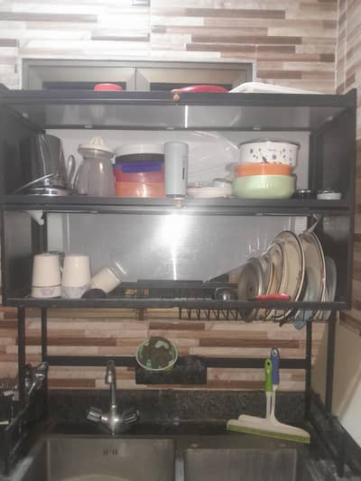 double cabin dish drying rack