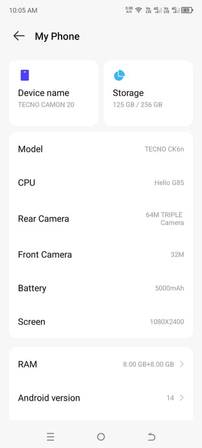 Tecno CAMON 20