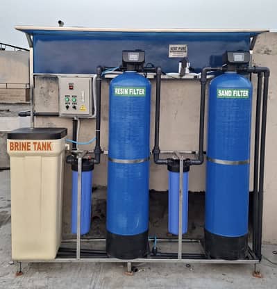 Water softener plant. USA Resin. Whole house water treatment systems