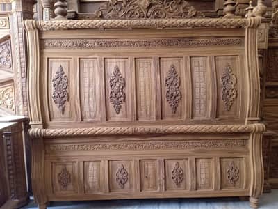 /chiniot furniture /Double bed/ wooden bed/ simple bed/ chinioti bed/