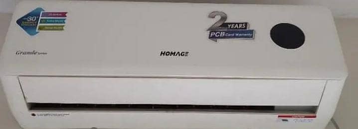 Homage 1.5 ton DC inverter heat and cool totally genuine No repier