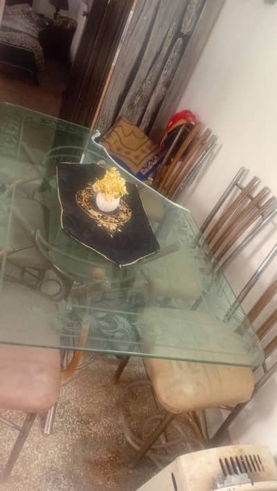 dining table with 6 chairs available for sale