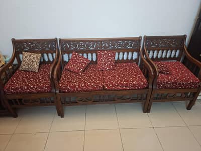 wooden  4 seater sofa set for sale