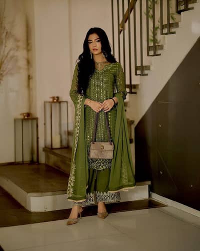 Azure Chiffon Embroidered Collection