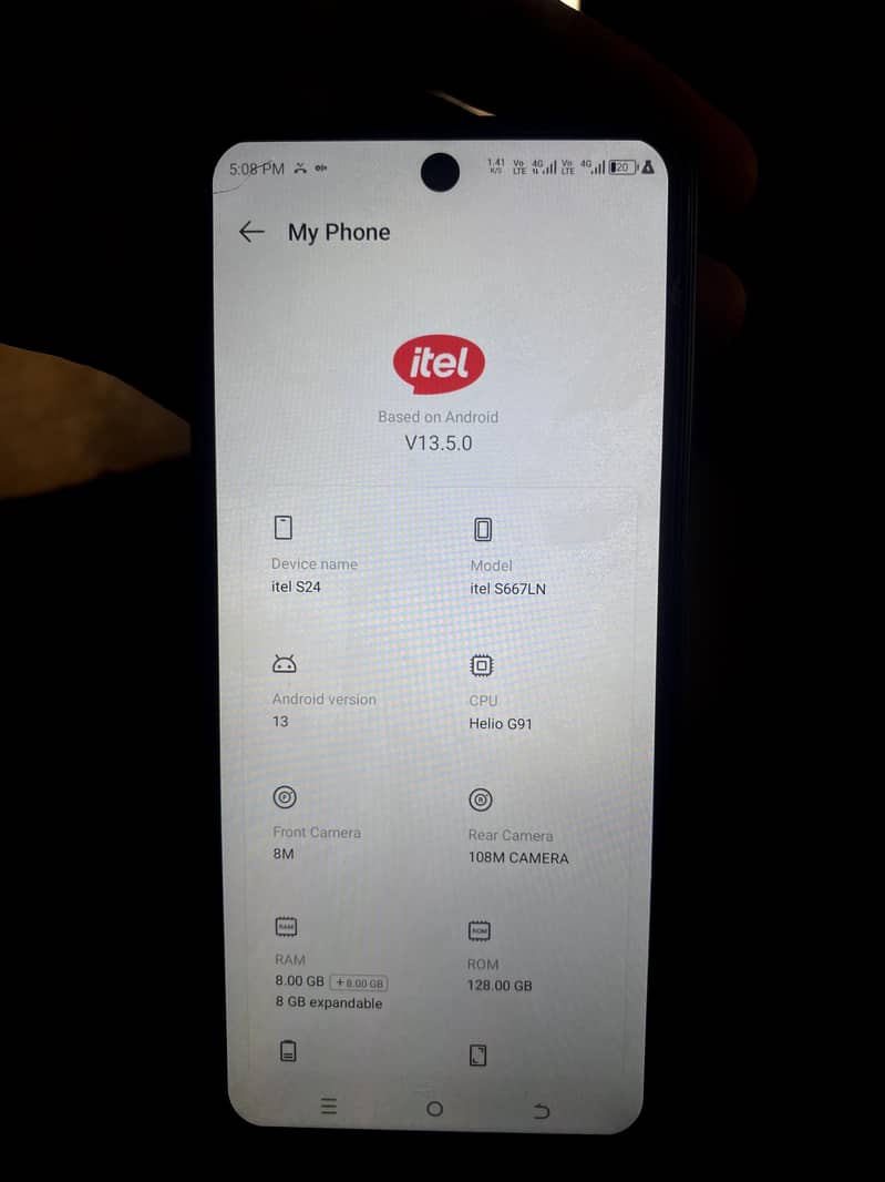 Itel s24 8+8/128 with Only Boxx Condition 10/9 Exchange possible 2