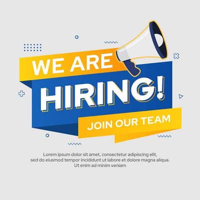 We are Hiring male and females