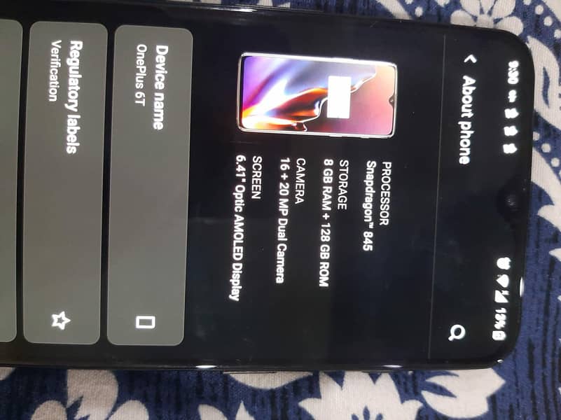 One Plus 6T 8
