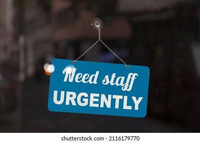 Staff Required (Males and Females)