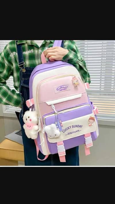multicolor Backpack bag for girls College