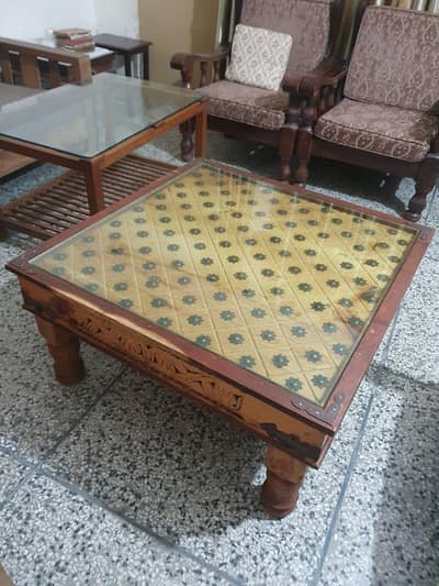 3 by 3 Dinning table (Pine wood)
