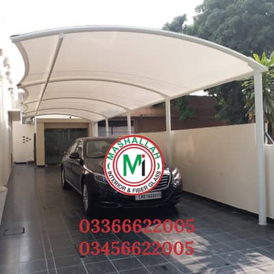 Wall mounted garage canopy shade l Car roof shade l Cafe roof shade