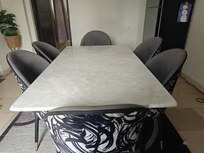 dining table with chair
