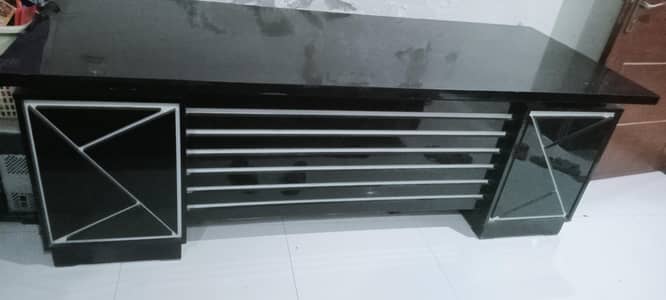 Office black table luxury style use 6 month brand new condition