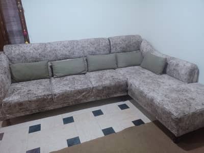 L shape sofa for sale. .