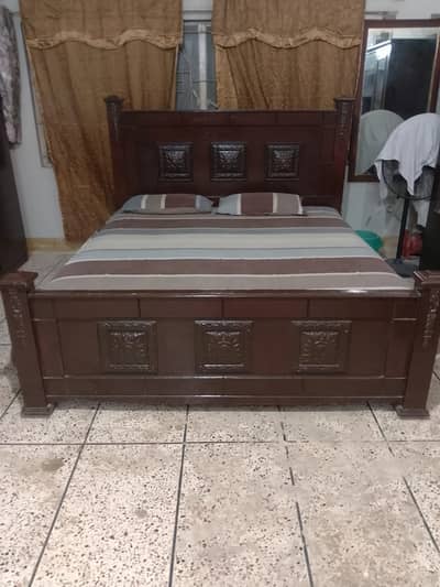 Chinioti Wooden King Size Bed