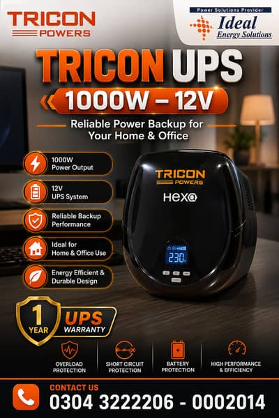 Tricon UPS 1000W – 12V