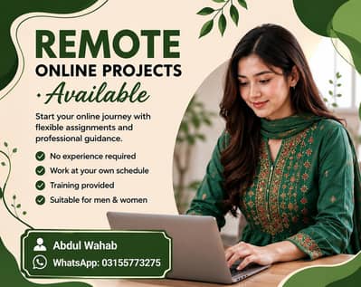 Part time job/Full time Job/Online job/Home base job/Remote Jobs
