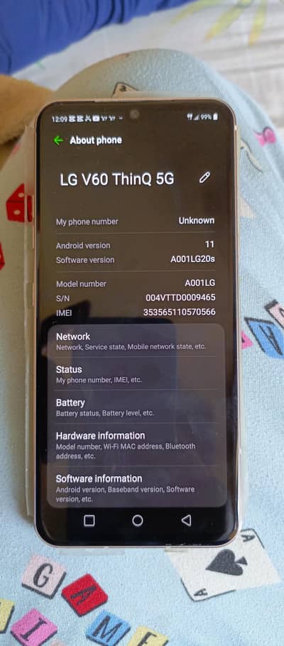 LG v60 think 5g  seal pack official PTA approved 10/10 no any fault
