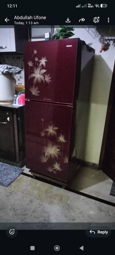 Orient glass door 12 cubic feet