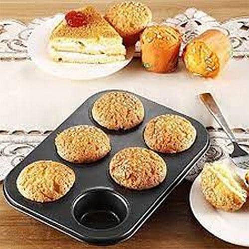 6 Cupcake Baking Tray Cupcake Pans Nonstick Baking Pan Muffin for Oven Toaster and Home Kitchen Bakeware Tools in pakistan