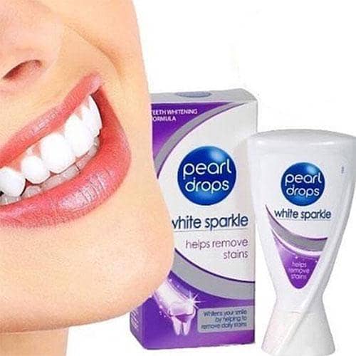 New Original White Sparkle Toothpaste Removes Stains Pearl Drops 50ml in pakistan