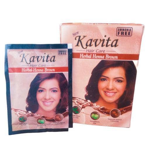 New Original Kavita Hair Care Herbal Brown Henna 6X 10 Gram Powder Natural Coloring in pakistan
