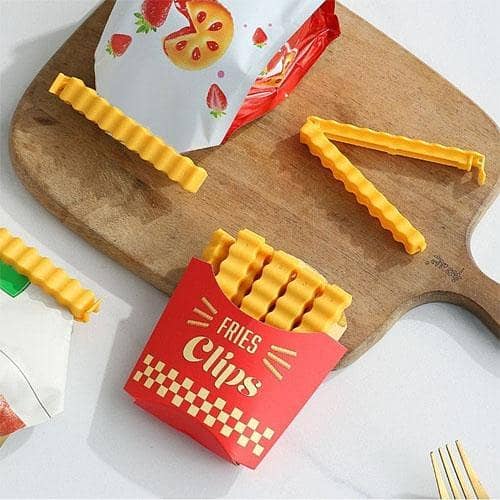 Magnetic Fries Sealing Clips (Set Of 12 with Holder) in pakistan